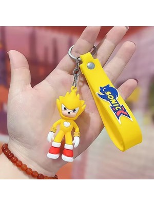 Özgürce 3D Kirpi Sonic Anahtarlık, Şirin ve Trend Çanta Süsü Koleksiyon