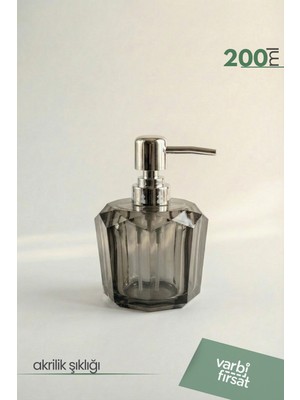 Özgürce Akrilik Huni Sıvı Sabunluk 200 Ml, Modern Dekoratif Tasarım