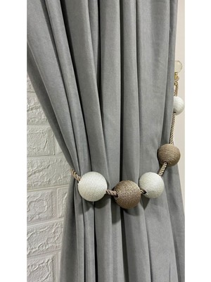 Özgürce Şık ve Dayanıklı Fon Perde 5 Top Kolbağı, Evinizin Dekoruna Zarif Dokunuş