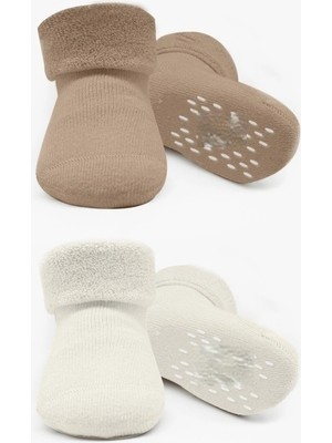 Nessi World 2'li Havlu Soket Kaymaz Basic Boy 10508 Bej