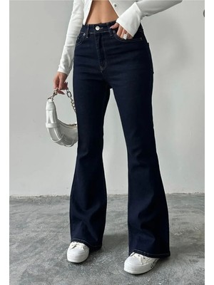 Aida Fashion Likralı Flare Jeans