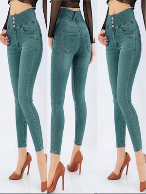 Efnaz Style Yüksel Bel Likralı Kot Pantolon