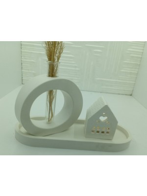 Özgürce Şık ve Modern Minimalist Vazo ve Mumluk Seti, Ev Dekorasyonu Için Ideal