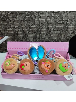 Özgürce Şık ve Taşınabilir Kapybara Peluş Çanta Aynası, Makyaj Için Ideal