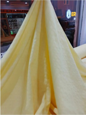 Grand Tekstil 150 En Sarı Renk % 90 Organik Pamuk %10 Viskon Gömlek Pantolon Tunik Elbise Yapımına Uygun Kumaş