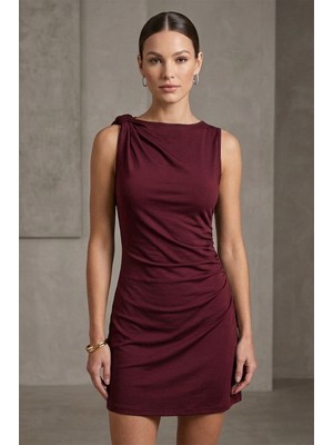 Rosa By Belle Drapeli Mini Elbise – Şık ve Vücuda Oturan Tasarım 3693