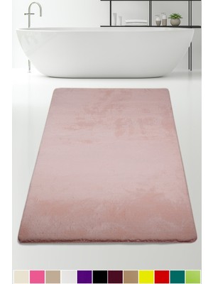 PremiumPort Peluş Banyo Paspası 80X150 cm Kaymaz Tabanlı Pufidik Halı