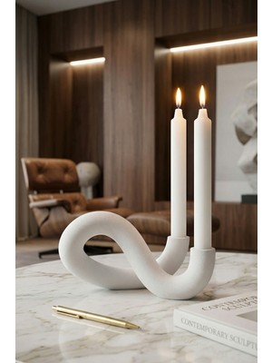 Özgürce Şık Bohem Dekoratif Mumluk Çift Seti, Evinize Zarif Dokunuş