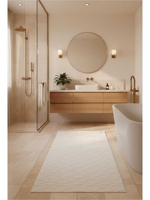 PremiumPort Yumuşak ve Şık Banyo Paspası, Konfor ve Stil Için Mükemmel Seçim