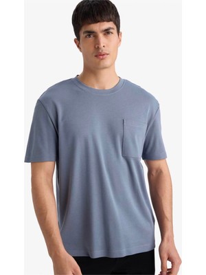 Defacto Regular Fit %100 Pamuk Gri Erkek T-Shirt G1286AX/GR504
