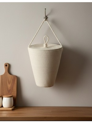 Özgürce Şık ve Fonksiyonel 30X20 cm Mutfak Poşetlik Dekoratif Sepet