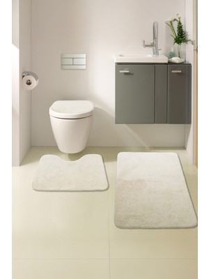 PremiumPort Yumuşak ve Şık Vizon Üçlü Banyo Takımı, Makinede Yıkanabilir Konfor