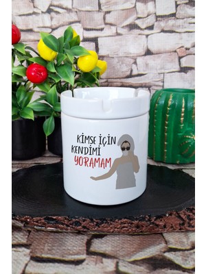 Özgürce Eğlenceli Baskılı Seramik Kokusuz Küllük, Hediye Için Ideal Seçim