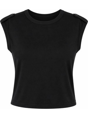 Trender Basic Siyah Kadın T-Shirt 548