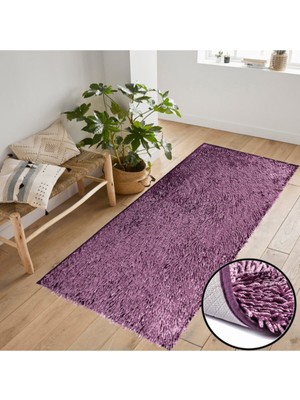 PremiumPort Şık Milano Mürdümür Halı 80X150, Ev Dekorasyonuna Zarif Dokunuş