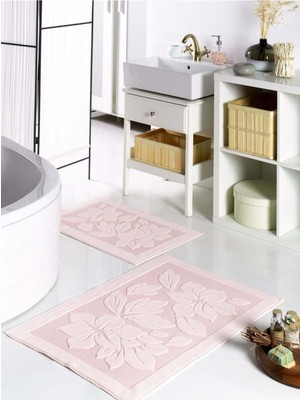 Handanca Derya Banyo Paspas Takımı 2-Li Pudra