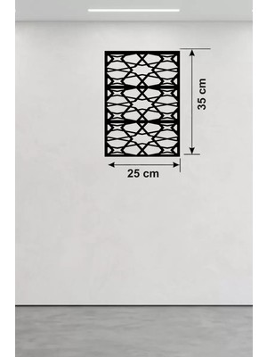 Siv Ticaret Mey Ithalat® Geometrik Soyut Tasarım Ahşap Duvar Tablosu - 25X35 cm Lazer Kesim Modern Pano