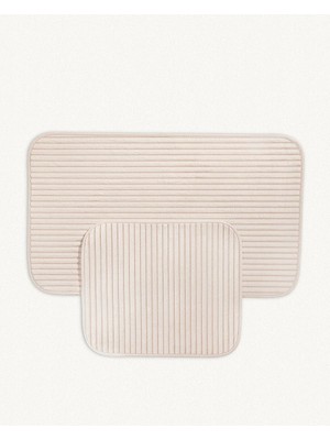 Handanca Mathılda Banyo Paspası - 60X100 cm + 50 x 60 cm (Iki Parça) ( Madame Coco)