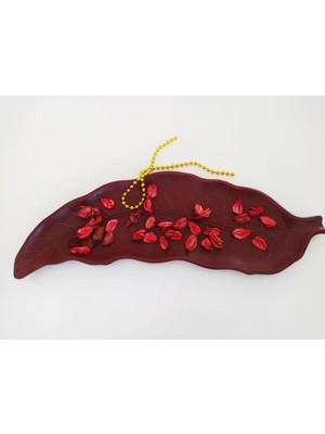 Özgürce Modern Dekoratif Otantik Yaprak Mumluk Biblo, Şık Masaüstü Süsü