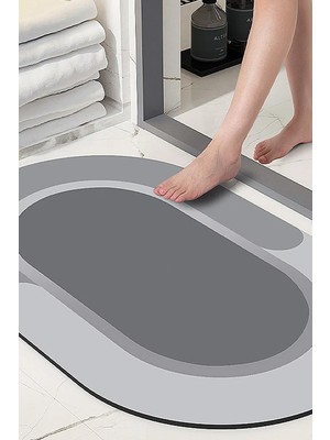 Handanca Banyo Paspası Süper Su Emici Kaymaz Taban Paspas (57 x 38 Cm)