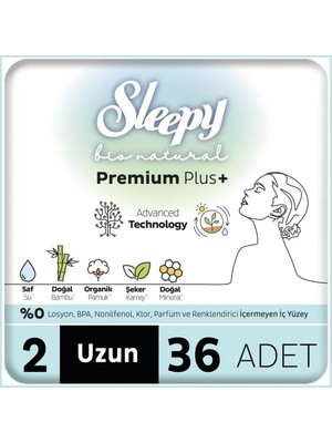 Nessi World Bio Natural Premium Plus Mega Uzun Ped 36 Adet
