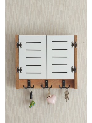 Özgürce 35X40 cm Dekoratif Sigorta Saklama ve Anahtarlıklı Elektrik Kutusu