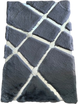 Handanca Deri Banyo Halısı Banyo Paspası Gümüş