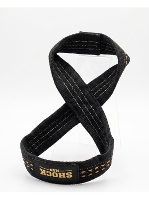 Nk Spor 1 Çift Figure 8 Deadlift Straps - Ağır Sağlam Fitness Bilekliği - Powerlifting 8 Loop Çelik Kavrama Kayışı (Çift)-8 Şekilli Deadlift Bilek Kayışı - Profesyonel Halter ve Fitness Askısı