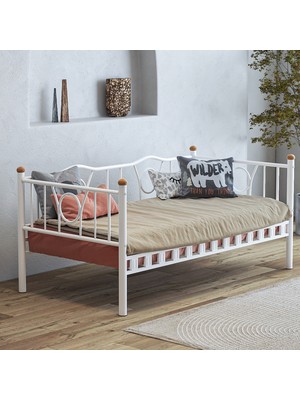 Limni Home Lars Sedir, Metal Divan, Karyola, 90X190 cm