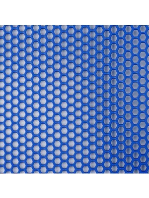 Handanca Yumuşak ve Şık Mavi Petek Paspas 90 cm Genişlik, 8 Metre Uzunluk