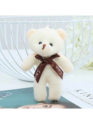 Özgürce Sevimli Krem Renk Ayıcık Anahtarlık, Şık ve Kullanışlı Aksesuar