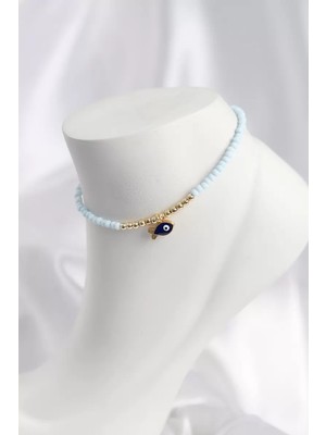 Renas Store Renk Boncuklu Balık Figürlü Halhal - TJ-HH1684