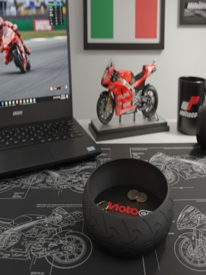 Özgürce Dinamik Tasarımlı Motospor Temalı Anahtarlık Standı, Şık ve Fonksiyonel Kullanım