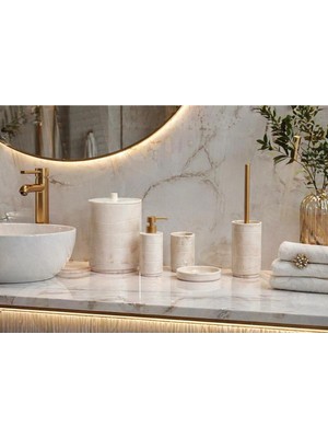 PremiumPort Ladurée Collection 5'li Banyo Seti, Şık ve Konforlu Kullanım