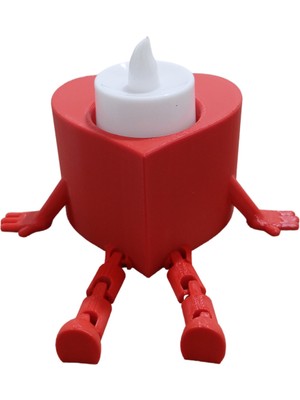 Özgürce Kalpli Tealight Mumluk ve Anahtarlık Seti, Şık ve Hediye Fırsatı