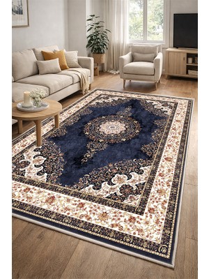 Lioara Home Modern Dijital Baskı Halı |  Yıkanabilir Kaymaz Taban Salon & Yatak Odası Halısı