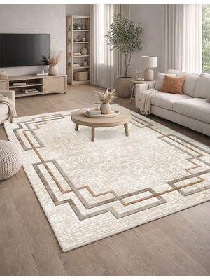 Lioara Home Modern Dijital Baskı Halı |  Yıkanabilir Kaymaz Taban Salon & Yatak Odası Halısı