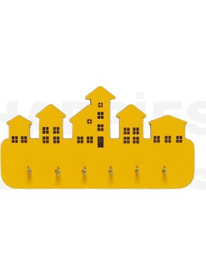 Özgürce Şık Dekoratif Anahtarlık 18X9 Cm, Evinize Renk Katacak Tasarım