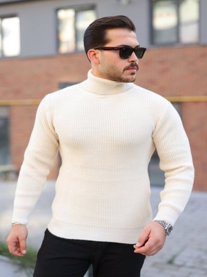 Efnaz Style Erkek Boğazlı Örme Kazak