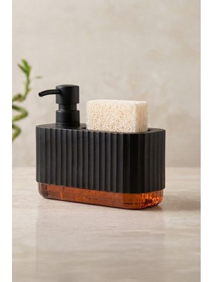 PremiumPort Şık Vizon Sıvı Sabunluk Seti, Modern ve Kullanışlı Tasarım