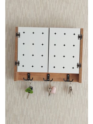 Özgürce 40X50 cm Elektrik Panosu Dekoratif Anahtarlıklı Saklama Kutusu