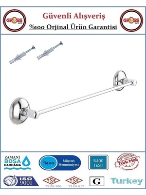 PremiumPort Paslanmaz Nikel Havluluk, Uzun ve Şık Tasarım, Dayanıklı ve Kullanışlı