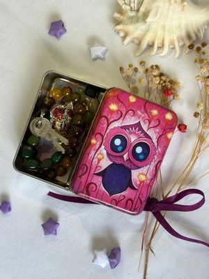 Özgürce Çeşitli Dekoratif Metal Kutu Seti, Sabun, Anahtarlık ve Mum Saklama