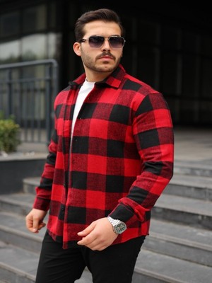 Efnaz Style Erkek Ekose Desenli Oduncu Gömlek