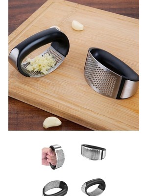 Senka Paslanmaz Çelik Sarımsak Ezici Presi Parçalayıcı Doğrama Aleti