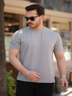 Efnaz Style Erkek Oversize Bisiklet Yaka Kısa Kollu T-Shirt