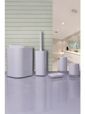 PremiumPort Beyaz Banyo Seti, Temizlik ve Konfor Için Şık Tasarım