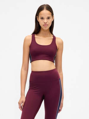Gap Kadın Bordo Gapfit Power Medium Impact Spor Sütyeni
