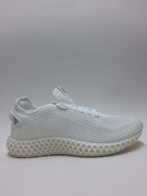 Forex Triko Beyaz Renk Rahat Bağcıklı Ortopedik Yazlık Erkek Ayakkabı C-963754FRX