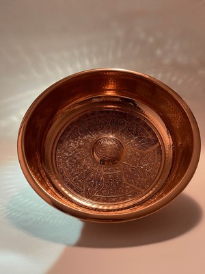 PremiumPort El Yapımı Bakır Hamam Tası Şık ve Dayanıklı Tasarım ile Kullanışlıdır